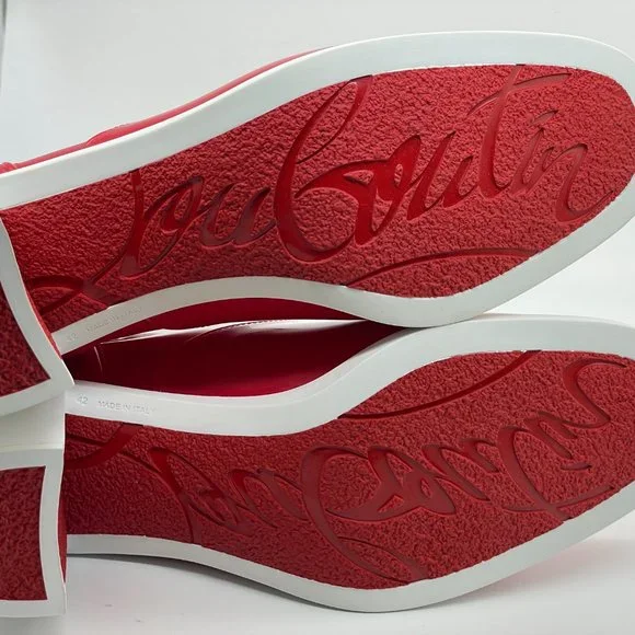 Christian Louboutin LOUBIRAIN 70 PVC Rubber Rain Rainboots Block Heel Boots - Picture 9 of 11